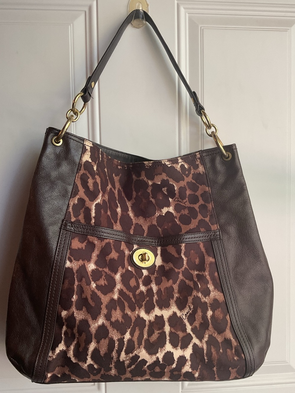COACH Park Chain Ocelot Leopard Print & Leather w/ Goldtone Hardware 2013 - Picture 16 of 16